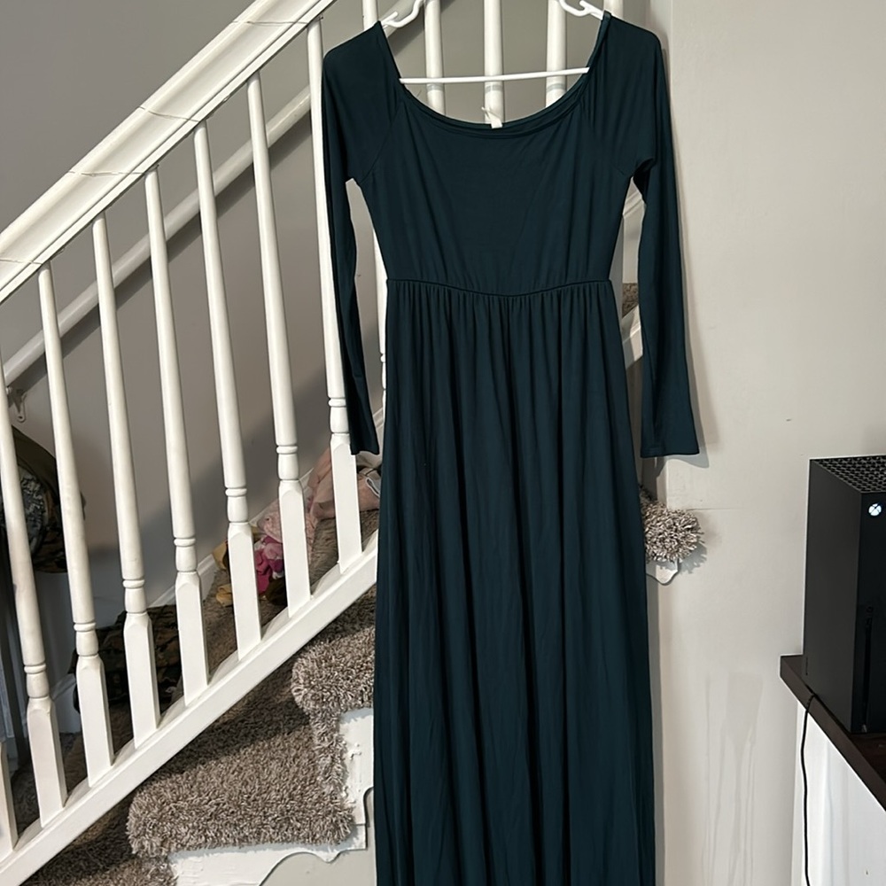 Teal Long sleeve Dress from pinkblush